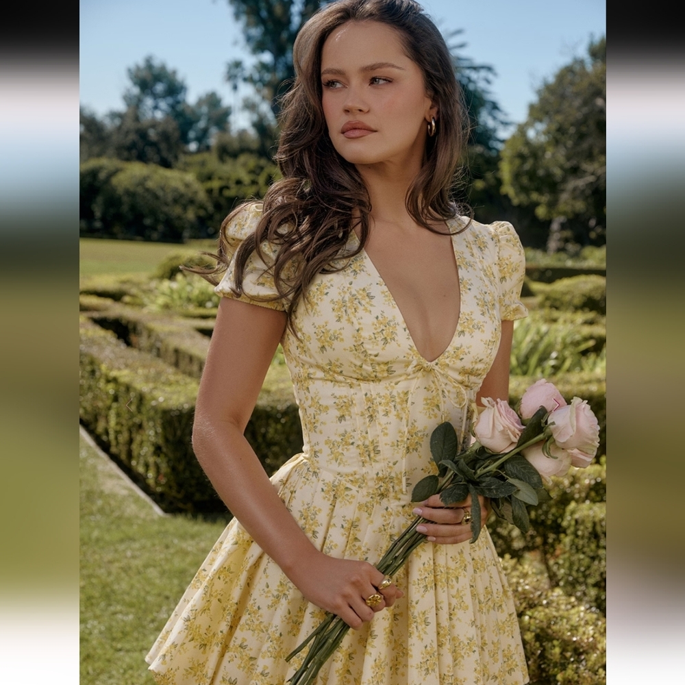 Floral Yellow Dress